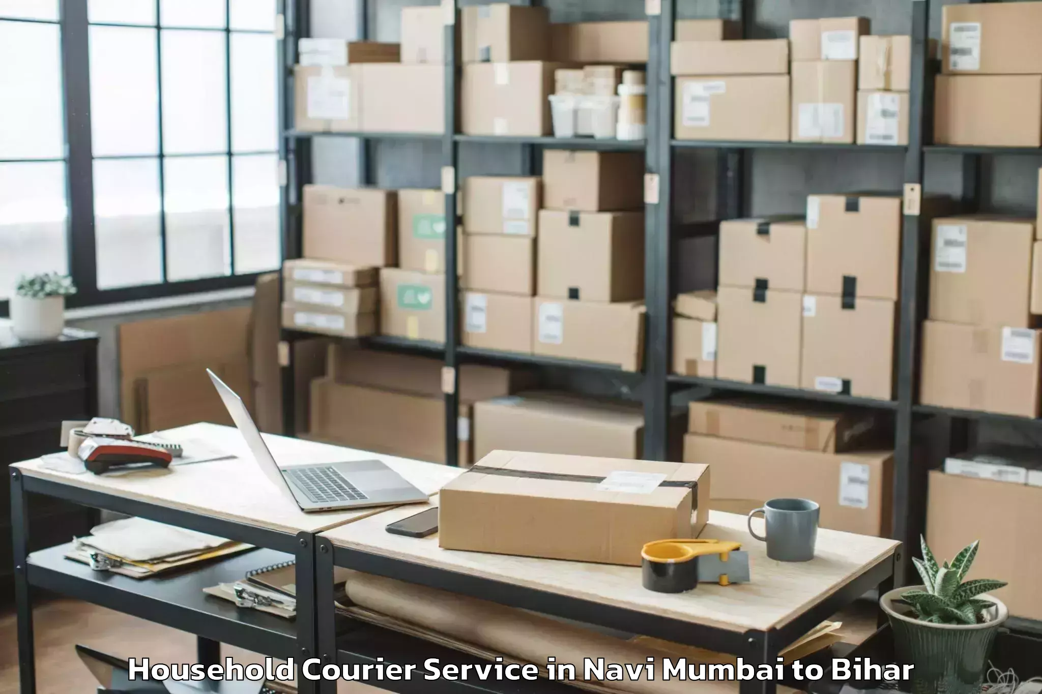 Affordable Navi Mumbai to Benipatti Household Courier